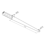 Round Plain Triblet 10-25mm Durston - Bild 2