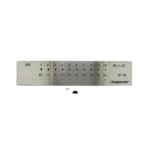 Half-Round Drawplate, Hardened Steel, Ø 6.0 – 3.0 mm (31 Holes)