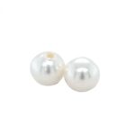 Pearl white 8mm, single hole, synthetic