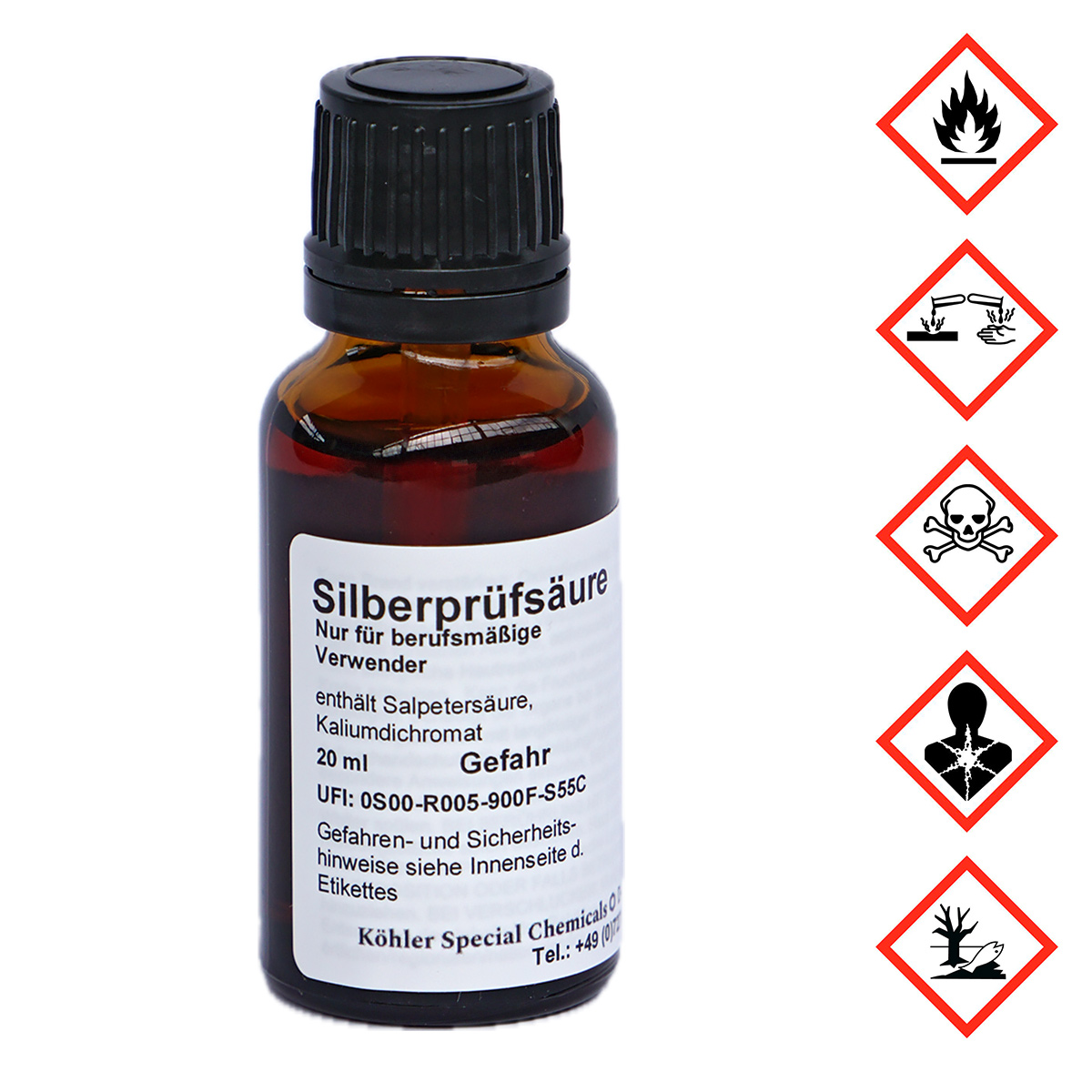 Silver testing acid köhler special chemicals 810.9364 Silver testing acid köhler special chemicals 810.9364