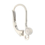 Earring lock S4 ball, Sterling silver 0.4g