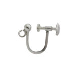Earring hook with screw, Sterling silver 0.44g