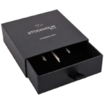 Stockholm ECO Jewellery Box for Bangle-Black Buckram Cardboard/ Black Foam - Bild 2