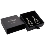 Stockholm ECO Jewellery Box for Bangle-Black Buckram Cardboard/ Black Foam - Bild 4