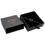 Stockholm ECO Jewellery Box for Bangle-Black Buckram Cardboard/ Black Foam - Bild 5