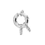 Sterling Silver Ring Clasp with Jumprings, Sterling Silver 925