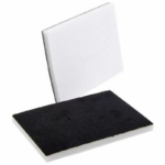 Boston Jewellery Box for Jewellery Set - White Linen-look Cardboard/ White-Black Foam - Bild 5