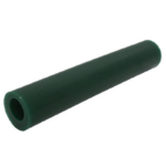 Ferris Round Wax Tube With Off Centre Hole, Green, 6"/150mm Long, 27mm Diameter