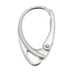 Leverback Earrings Findings, Sterling Silver 925