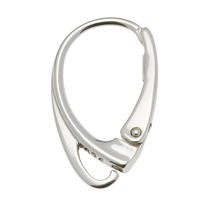 1678S Leverback Earrings Findings, Sterling Silver 925 - Bild 1