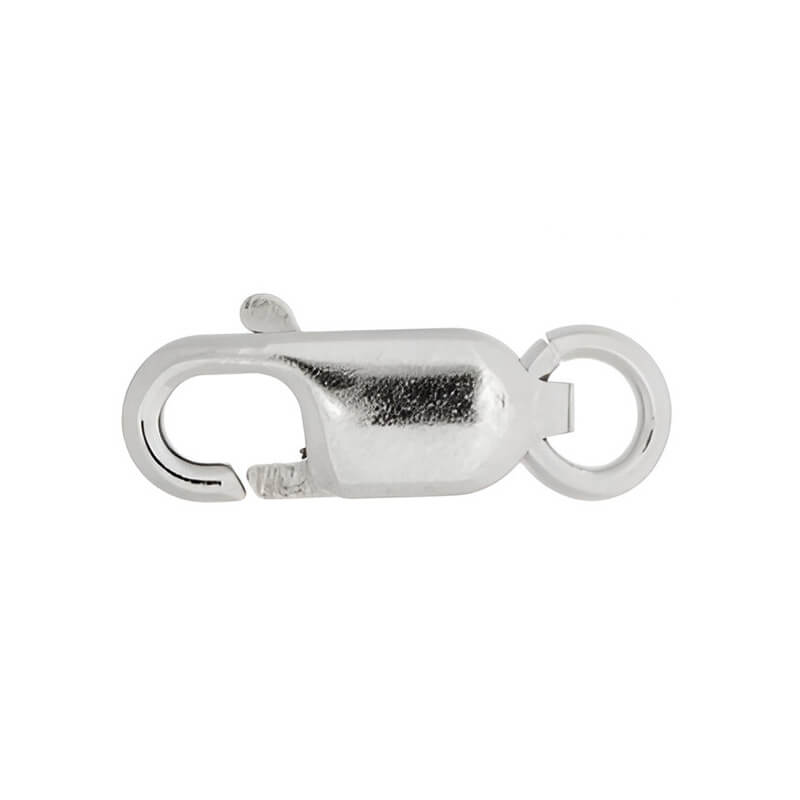 103.1406VK_Chainlock, carbine, gold 585 Clasp 11mm, White Gold 14K, 0.7g - Bild 1