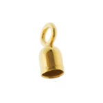 Gold-Plated End Cap, 4,3mm, Sterling silver 925