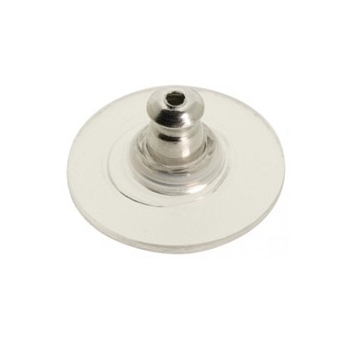 203.22504 Earring Back, Silicone + Metal - Bild 1