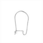 Closed Ear Wire, Sterling Silver 925