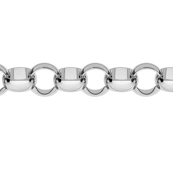 Papukett 70 Round Belcher Rolo Chain (⌀5,0mm) ÄL50, Sterling Silver 925 - Bild 1