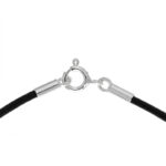 Lädersnöre ändlock 2, 2x10mm, sterlingsilver, 0,2 g - Bild 2