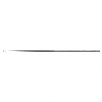 21622040 round Needle file (flat) 200mm, cut 4, Dick - Bild 1