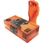 Orange Mamba nitrile gloves - orange - 100 pcs