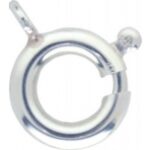 Spring Ring Clasp 10mm, Sterling silver
