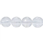 Rock crystal 14mm, faceted