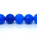 Blue agate 12mm, solid