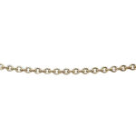 Anchor Chain with White Palladium, 1.3mm, 14k white gold 585