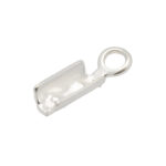 Leather bracelet fastener/clip 3mm, Sterling silver, 0.3g