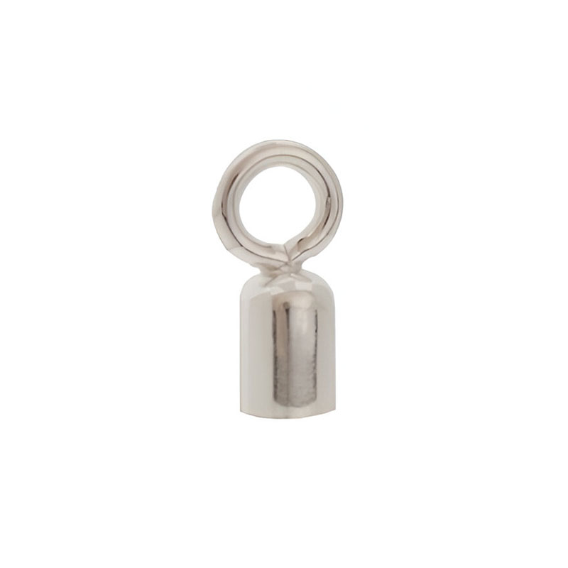 203.60012_Nahkpaela fastening 1386S 5mm leather cord fastener, Sterling silver, 0.3g - Bild 1