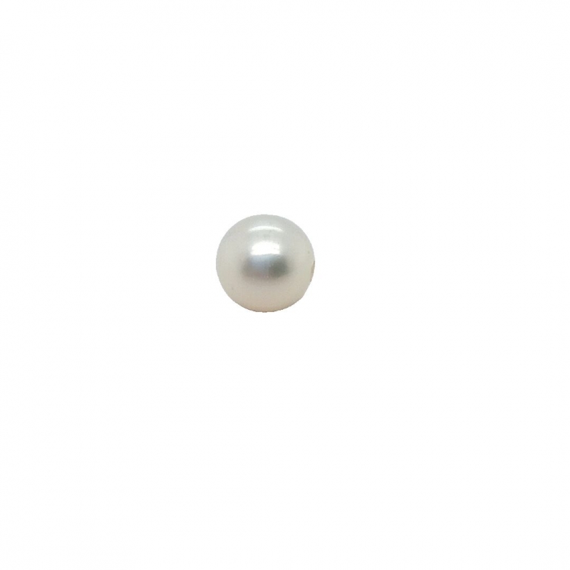 72840_Pearl white, 4-4,5mm, half drilled Freshwater Pearl White, 4-4,5mm, Half Drilled - Bild 1