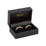 Oslo Jewellery Box for Wedding Rings (Black)