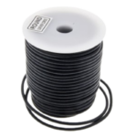 Leather Cord Black 4 mm, 1 m