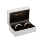 Oslo Jewellery Box for Wedding Rings (White)