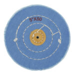 Blue Muslin Buff, 125 mm (5″) x 50 Ply Grobet