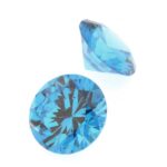Cubic Zirconia Swiss Blue Topaz 1,5mm