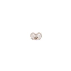 14k White gold friction ear nuts, earring back