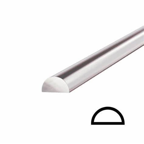 Half-round silver wire Half-round sterling silver wire