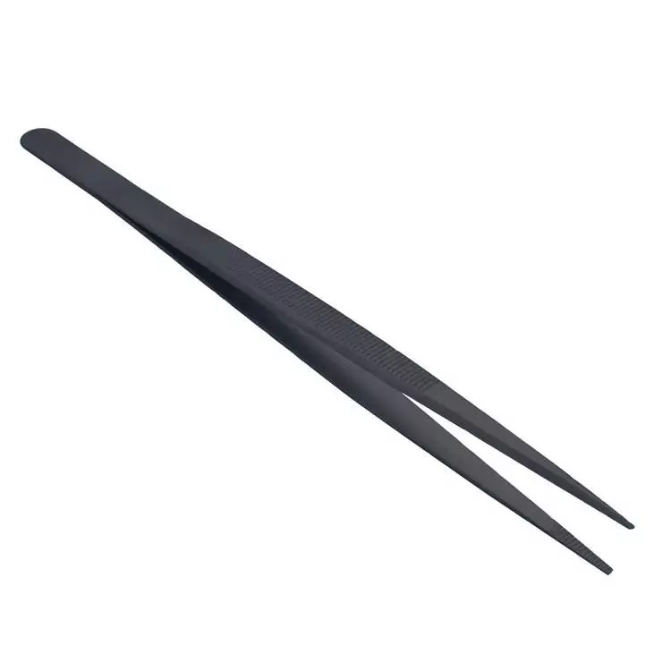 black-clamps-16-cm-for-stones Black Diamond Tweezers (16 CM). Excellent quality gemology tweezers. 160mm
