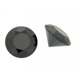 Cubic ZIRCONIA BLACK ROUND