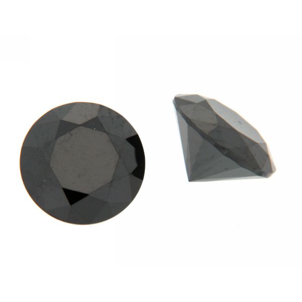 Cubic ZIRCONIA BLACK ROUND Cubic ZIRCONIA BLACK ROUND