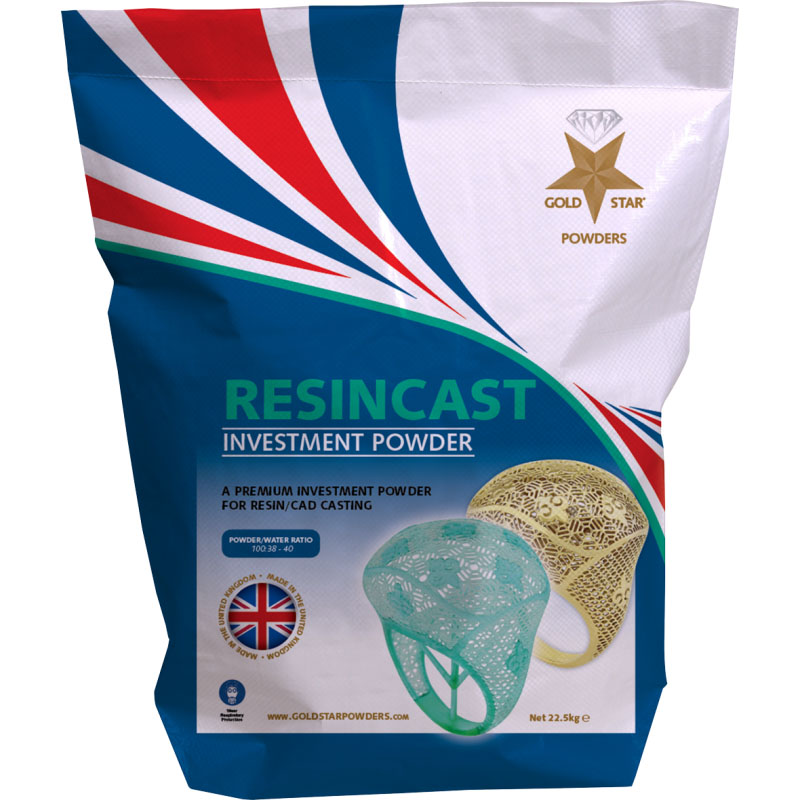 GSRC_Guldstjärna_ Resincast 22,5kg Investeringspulver Gold Star ResinCast, 22,5 kg - Bild 1