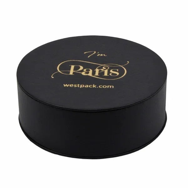 Paris rund smyckeslåda för ringar och hängsmycken 90000383 Paris Rund smyckeskrin för armband / hänge - Bild 1