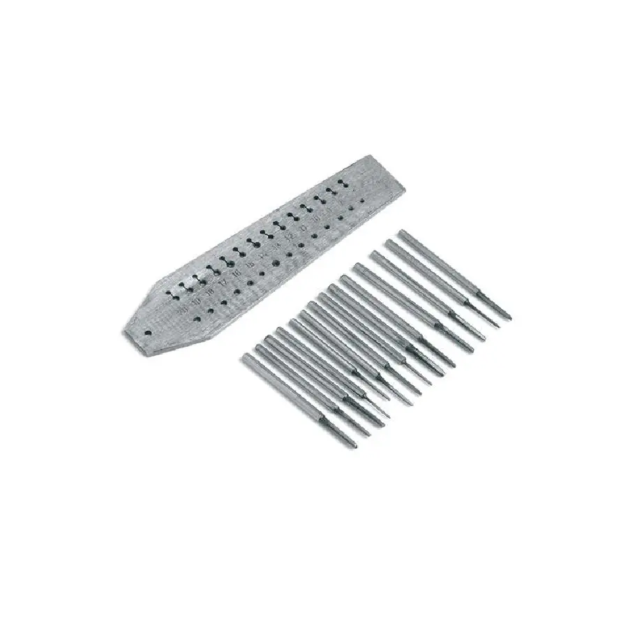 Threading-Die Screw Plate with 14 Taps & Dies (0.7 mm - 2 mm) - Bild 1