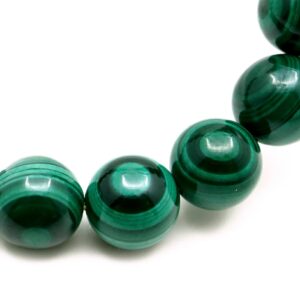 malakitpärlor runda 8mm