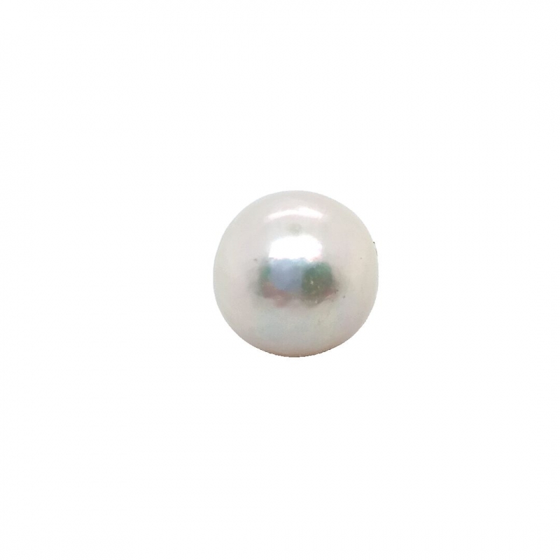 72890_Pearl white, 9-10mm, half drilled Pärlvit, 9-10mm, halvborrad - Bild 1