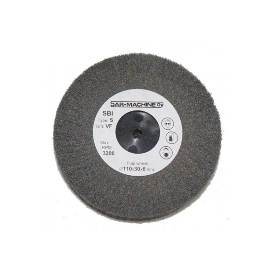 flap-hjul Klaffhjul SBI-s XVI 110mm (mycket fin) - Bild 1