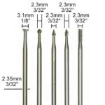 Tungsten Vanadium Precision Cutter Set – 5 pcs. Proxxon - Bild 2
