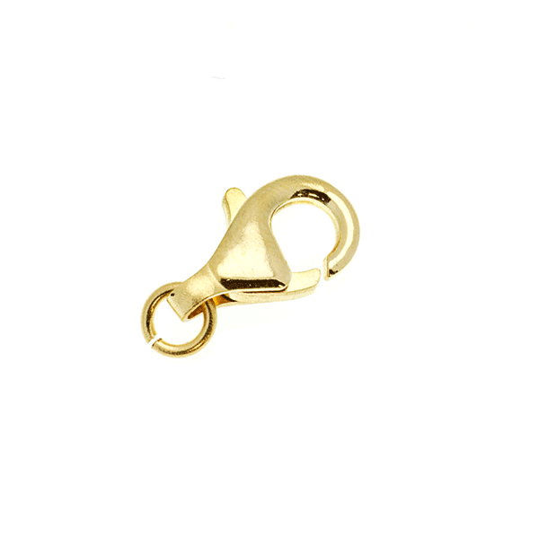 2-1412G_1 Chain Clasp 11mm, 14k Gold 585, Tear Drop Lobster Shape, 0,63g - Bild 1
